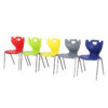Student Plastic Chair with Steel Frame