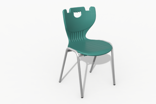 Student Plastic Chair with Steel Frame