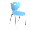 Student Plastic Chair with Steel Frame