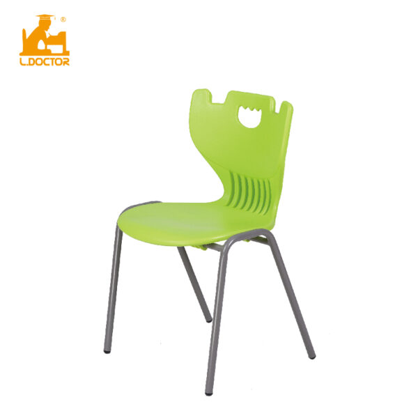 Student Plastic Chair with Steel Frame