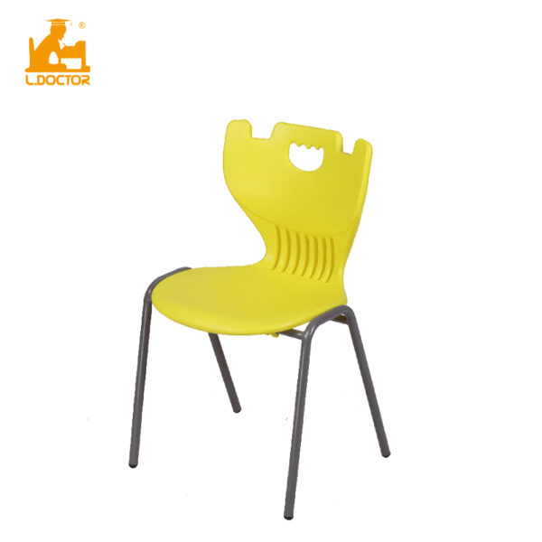 Student Plastic Chair with Steel Frame