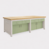 Double-Sided Lab Workstation Table
