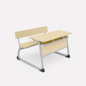 Two Seater Classroom Desk and Bench Set (HY-0479)