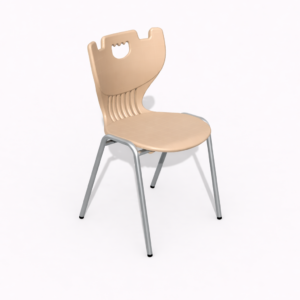 Student Plastic Chair with Steel Frame