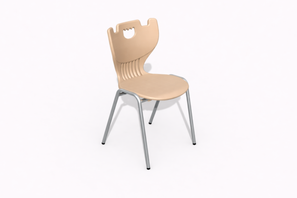 Student Plastic Chair with Steel Frame
