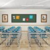 Student Desk & Chair Set (HY-02176)