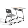 HY-0235L Height-Adjustable Student Desk & Chair Set