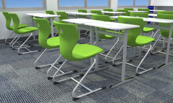 Single Student Desk & Chair Set (HY-0397)