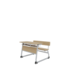 Two Seater Classroom Desk and Bench Set (HY-0479)