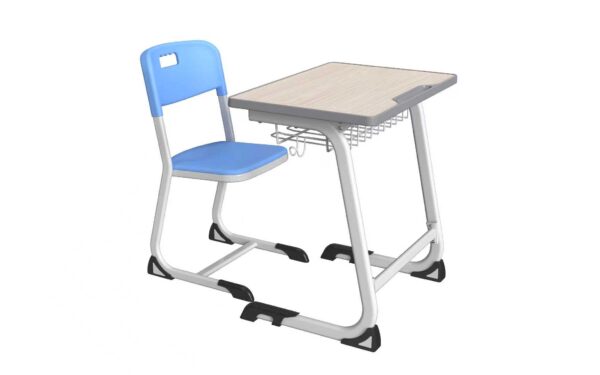 Single Student Desk and Chair Set (HY-0235KD)