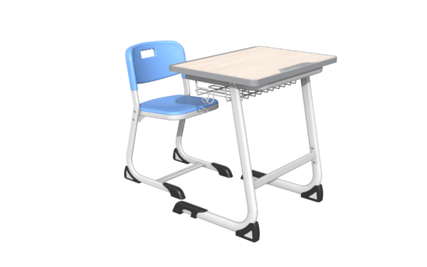 Single Student Desk and Chair Set (HY-0235KD)