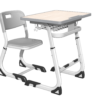 Single Student Desk and Chair Set (HY-0235KD)