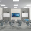 Student Chair Desk with Tablet (HY-0308)