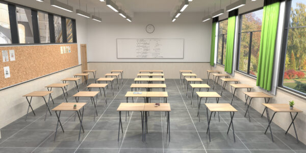 Folding Classroom Desk (HY-0329)