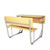Lift top classroom desk with bench (HY-0416)