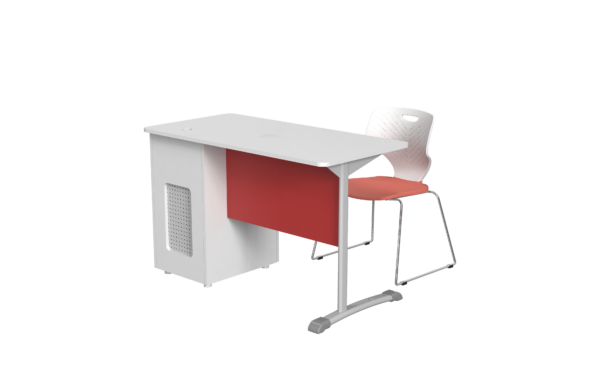 Teacher desk with storage cabinet