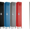 Multi compartment steel locker cabinet