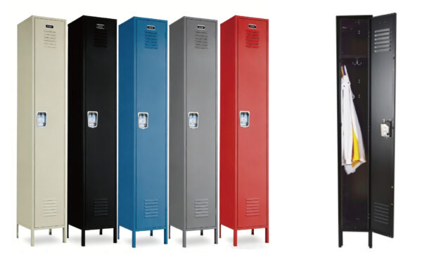 Multi compartment steel locker cabinet