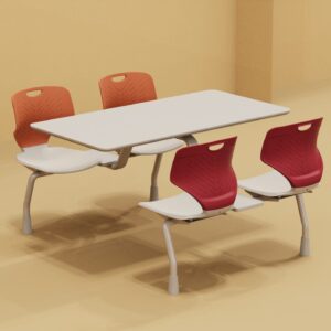 Fixed Seating Cafeteria Table Set (HY-1517)