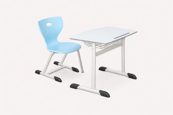 Single Student Desk and Chair Set (HY-02110)