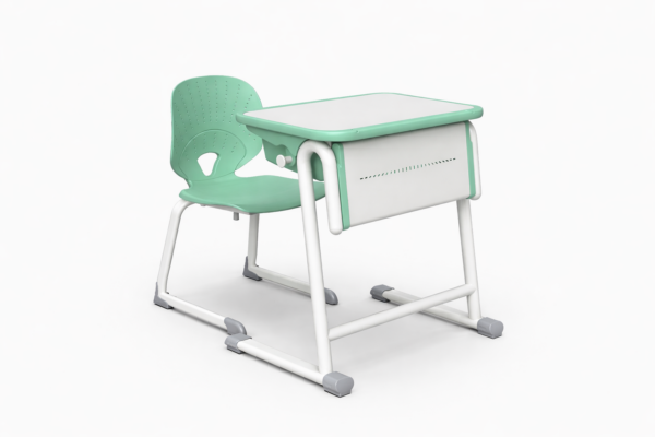 Single Student Desk and Chair with Panel Front (HY-02213)
