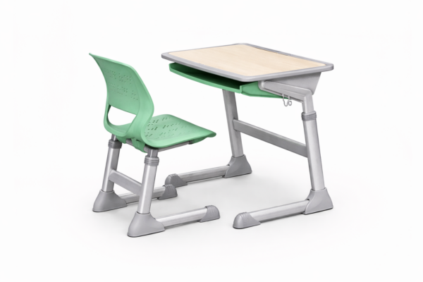 Height Adjustable Student Desk and Chair Set (HY-03101)