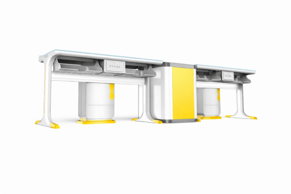 Dual Student Desk with Storage and Power Box (HW-20015)