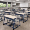 Double Student Desk and Chair Set (HY-0429)