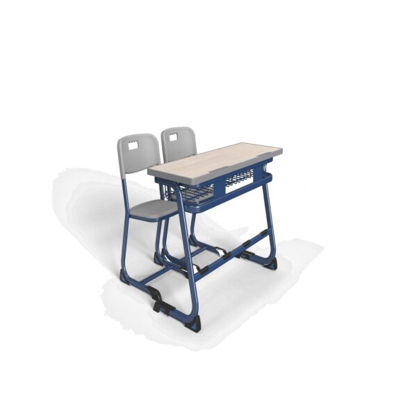 Double Student Desk and Chair Set (HY-0429)