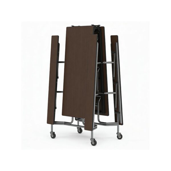 Folding Dining Table Set on Wheels