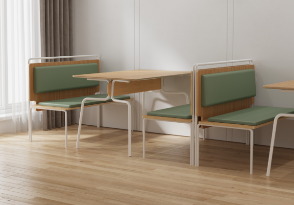 Double Booth Bench Seating